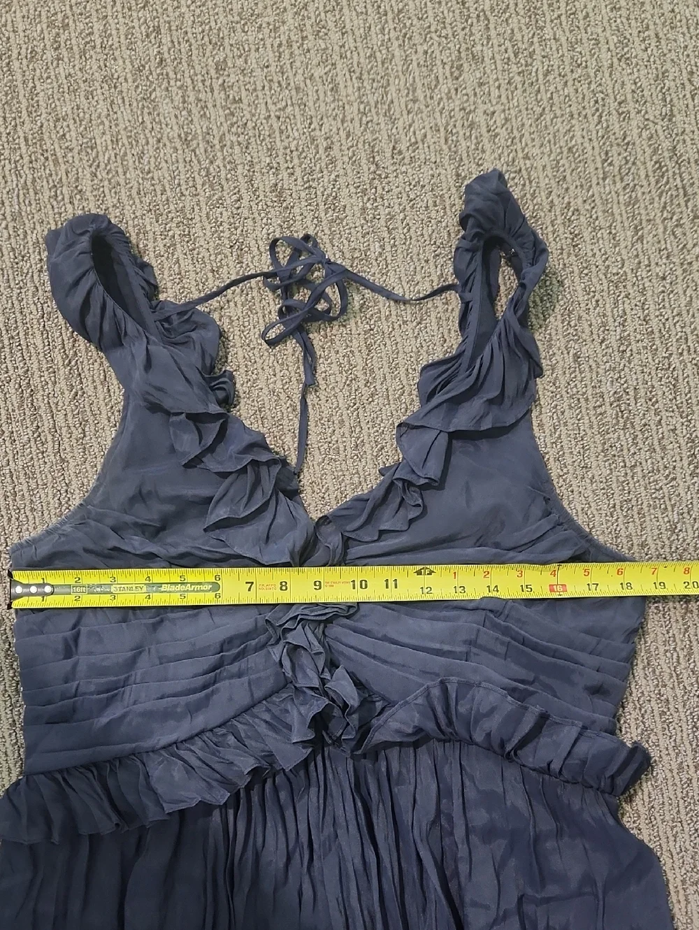 Cinq A Sept Calloway Ruffled Midi Dress Size 16 - Picture 8 of 15